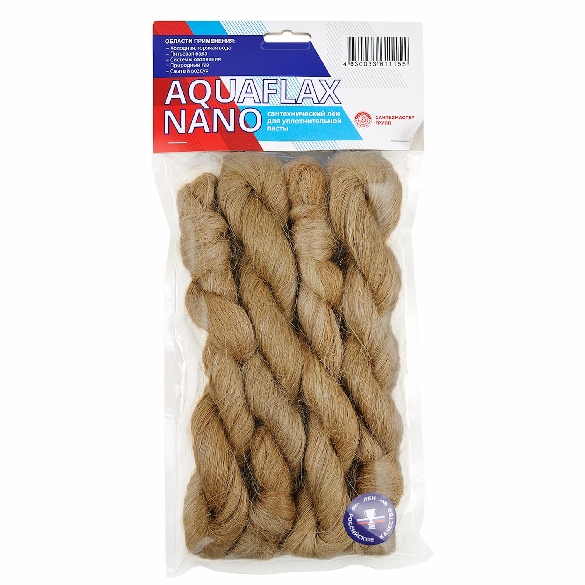 Лён Aquaflax Nano 200г. (коса) - фото1