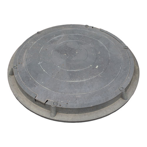 Люк полимерный, 30 кН - чёрный - фото1