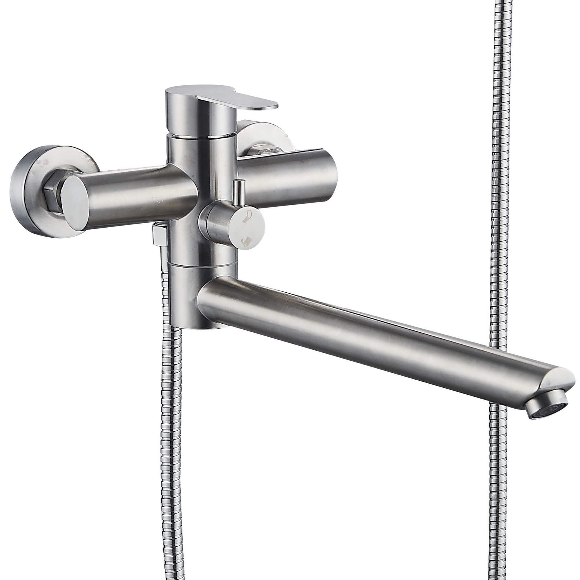 Смеситель для ванны Ligeya S3025 с душем одноручный, нерж. - фото1