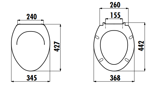 Сиденье с крышкой для унитаза углового Creavit Sedef (Duroplast, soft-close) - фото2