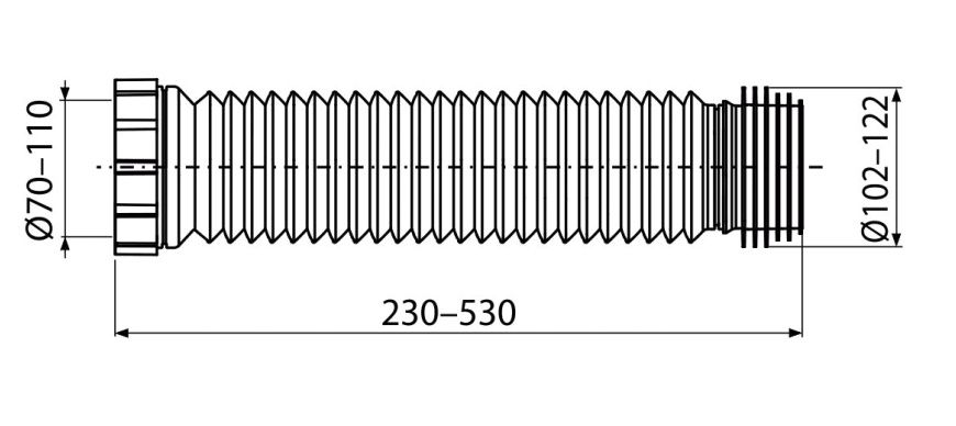 Слив для унитаза (гофра) Alcaplast - фото2