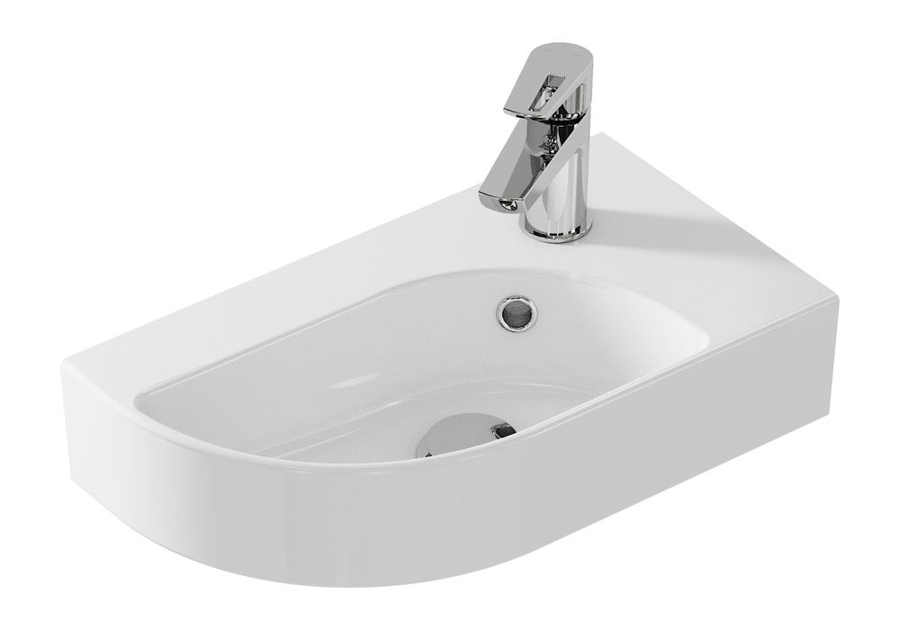 Умывальник CeraStyle Cameo 45 правый белый - фото1