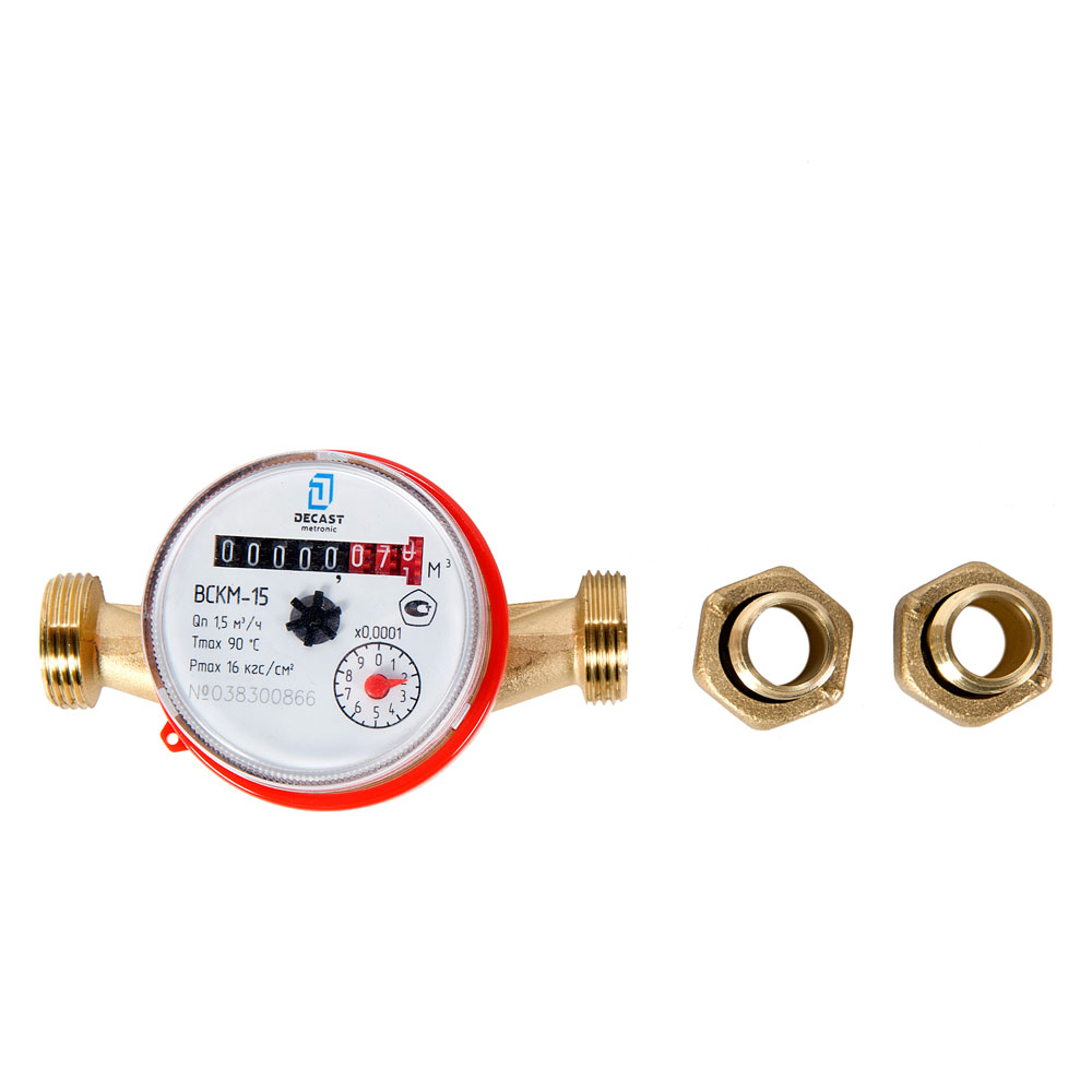 Счетчик воды Декаст ВСКМ-15 (110мм, с КМЧ и обрат. клапан.) фото-4