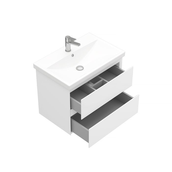 Тумба подвесная Laparet Vitrum 70 под умывальник CeraStyle Elite 70, белый матовый фото-3 Тумба подвесная Laparet Vitrum 70 под умывальник CeraStyle Elite 70, белый матовый фото-3