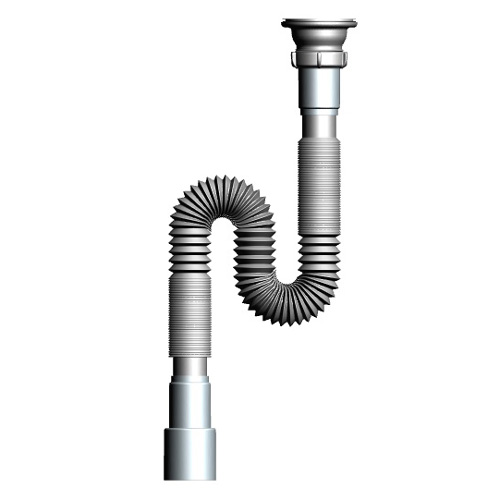 F113 Гофросифон удлиненный 1½х40-50 - фото1