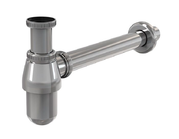 Сифон для умывальника Alcaplast 5/4 цельнометаллический, A431-BL-01 - фото1