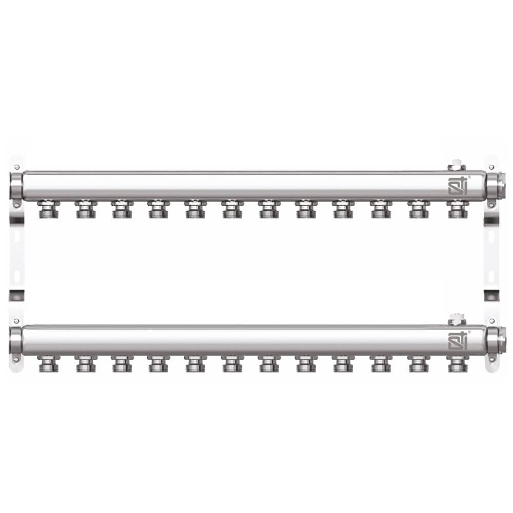 Коллекторная группа STI СH12 для радиаторной разводки (12 вых.) - фото