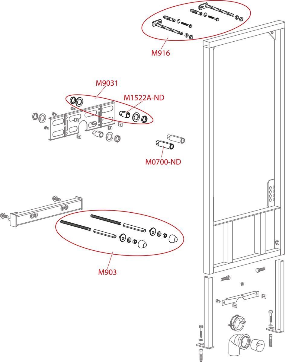 Инсталляция для биде Alcaplast фото-3