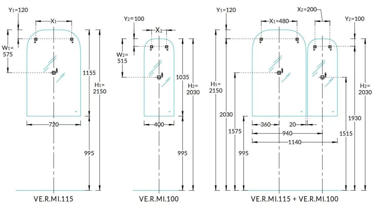 Зеркало Kerama Marazzi Vetrata 72х115 со сменой цвета LED подсветки - фото2