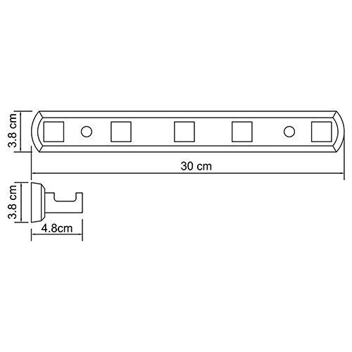 Кронштейн настенный WasserKraft Lippe K-6575 (5 крючков) - фото