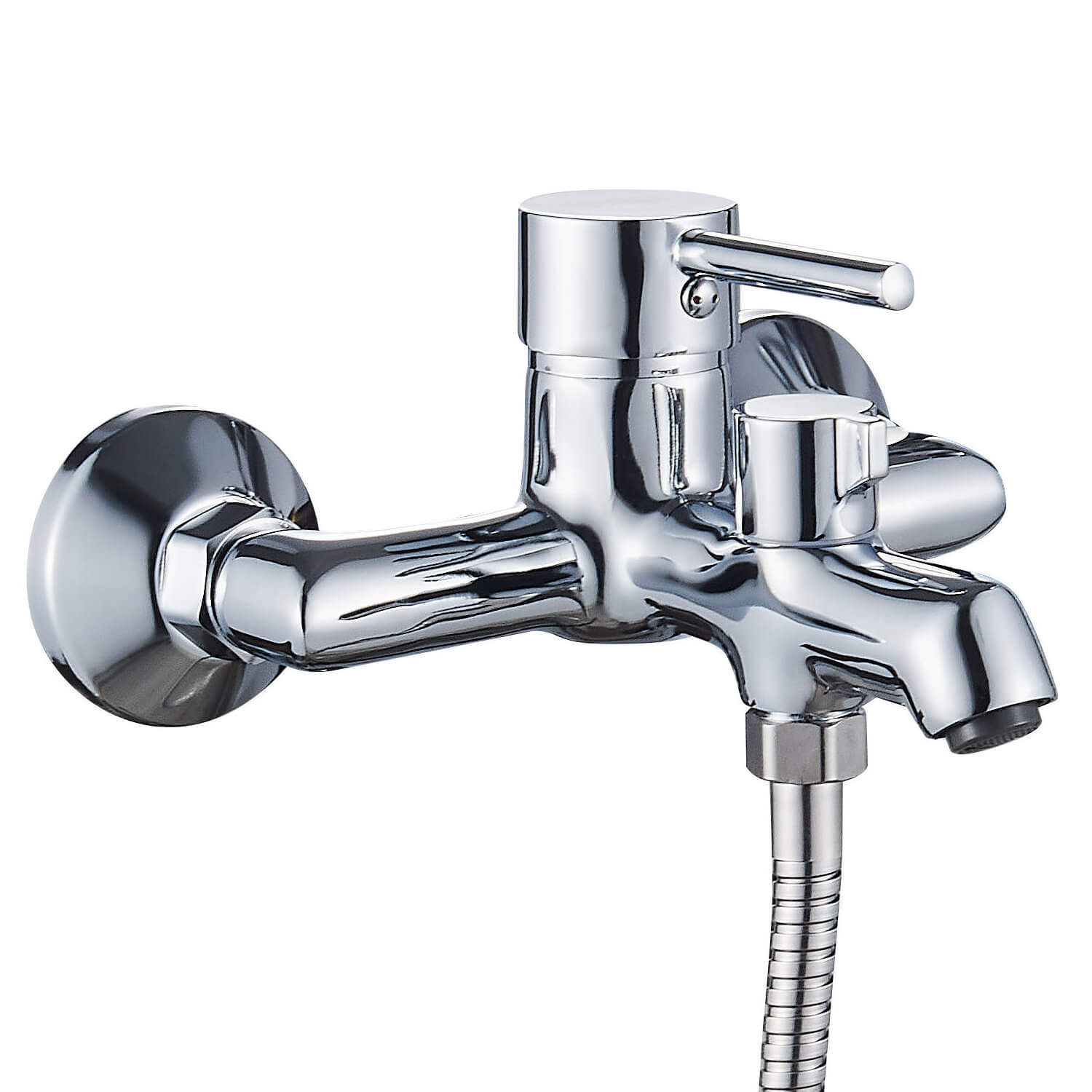 Смеситель для ванны Ligeya L3013 с душем одноручный с коротким изливом - фото1