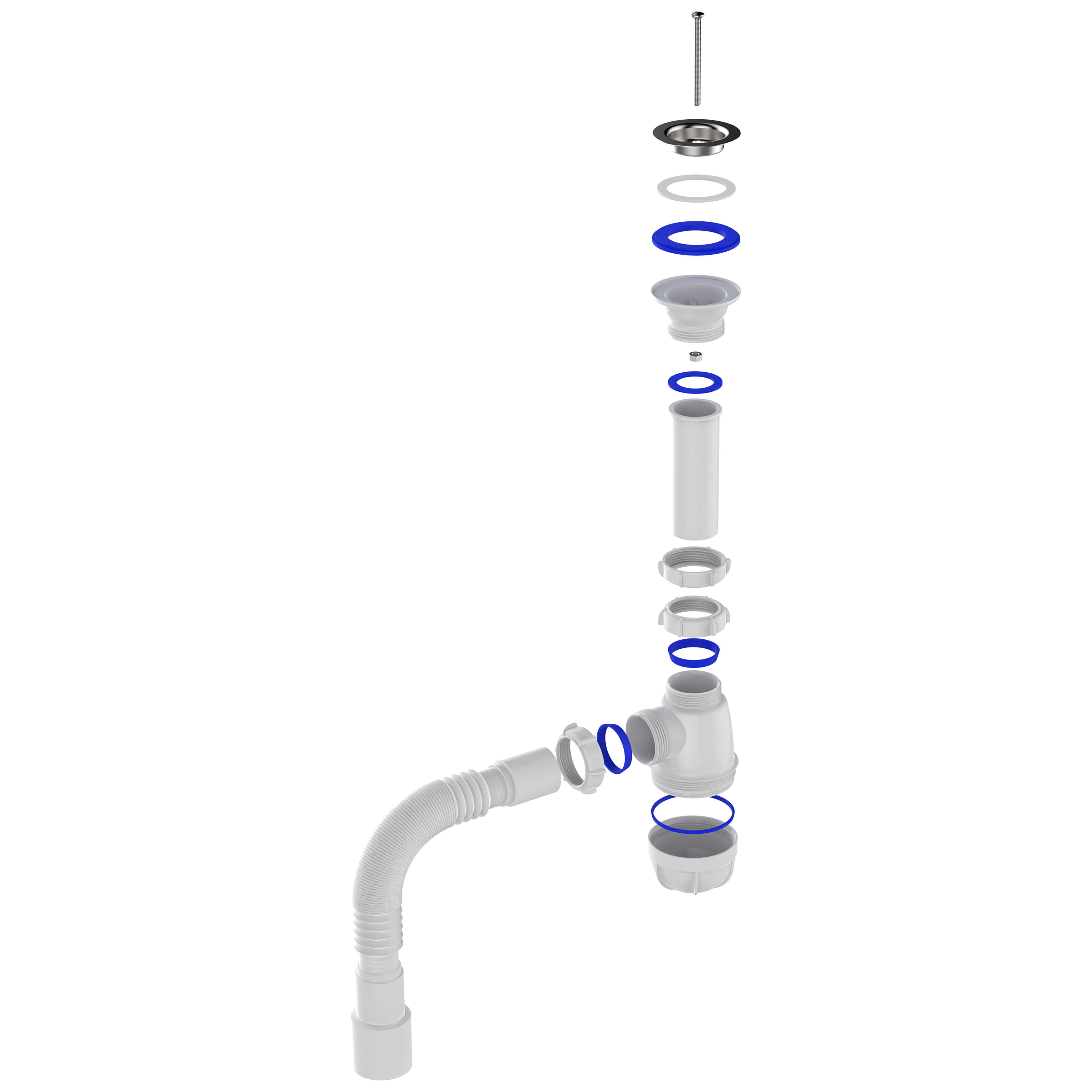 B0115 Сифон для кухни 1½х40 с гибкой трубой 40х40-50 фото-4 B0115 Сифон для кухни 1½х40 с гибкой трубой 40х40-50 фото-4