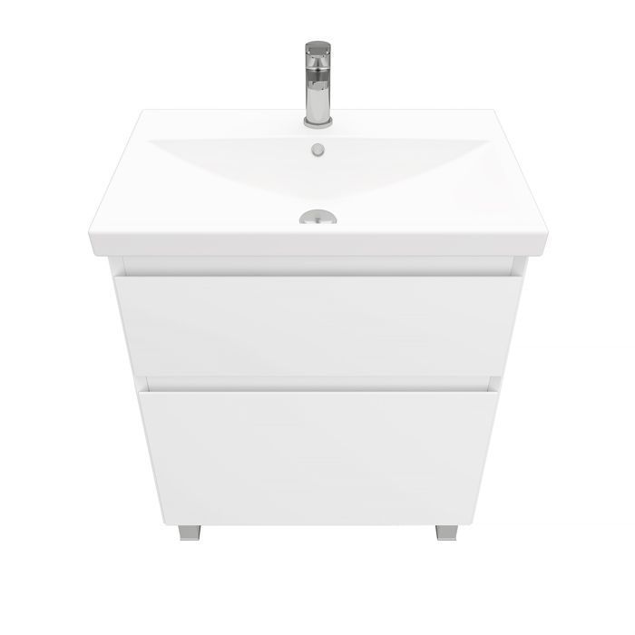 Тумба напольная Laparet Vitrum 70 под умывальник CeraStyle Elite 70, белый матовый - фото2 Тумба напольная Laparet Vitrum 70 под умывальник CeraStyle Elite 70, белый матовый - фото2