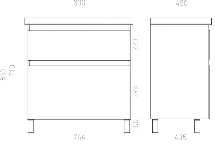 Тумба напольная Laparet Vitrum 80 под умывальник CeraStyle Elite 80, белый матовый фото-4 Тумба напольная Laparet Vitrum 80 под умывальник CeraStyle Elite 80, белый матовый фото-4