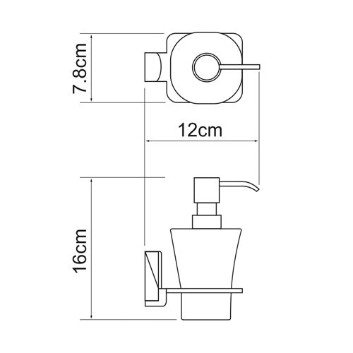 Дозатор для жидкого мыла WasserKraft Leine K-5099 - фото