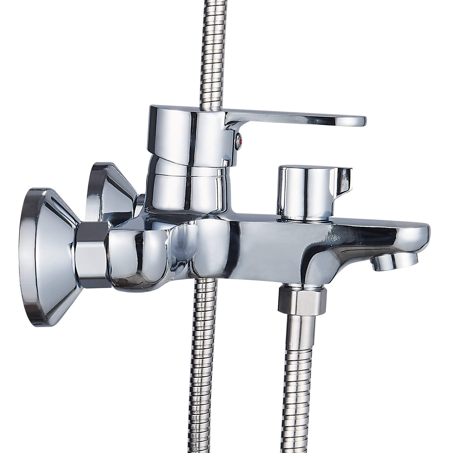 Смеситель для ванны Ligeya L3012 с душем одноручный с коротким изливом - фото2