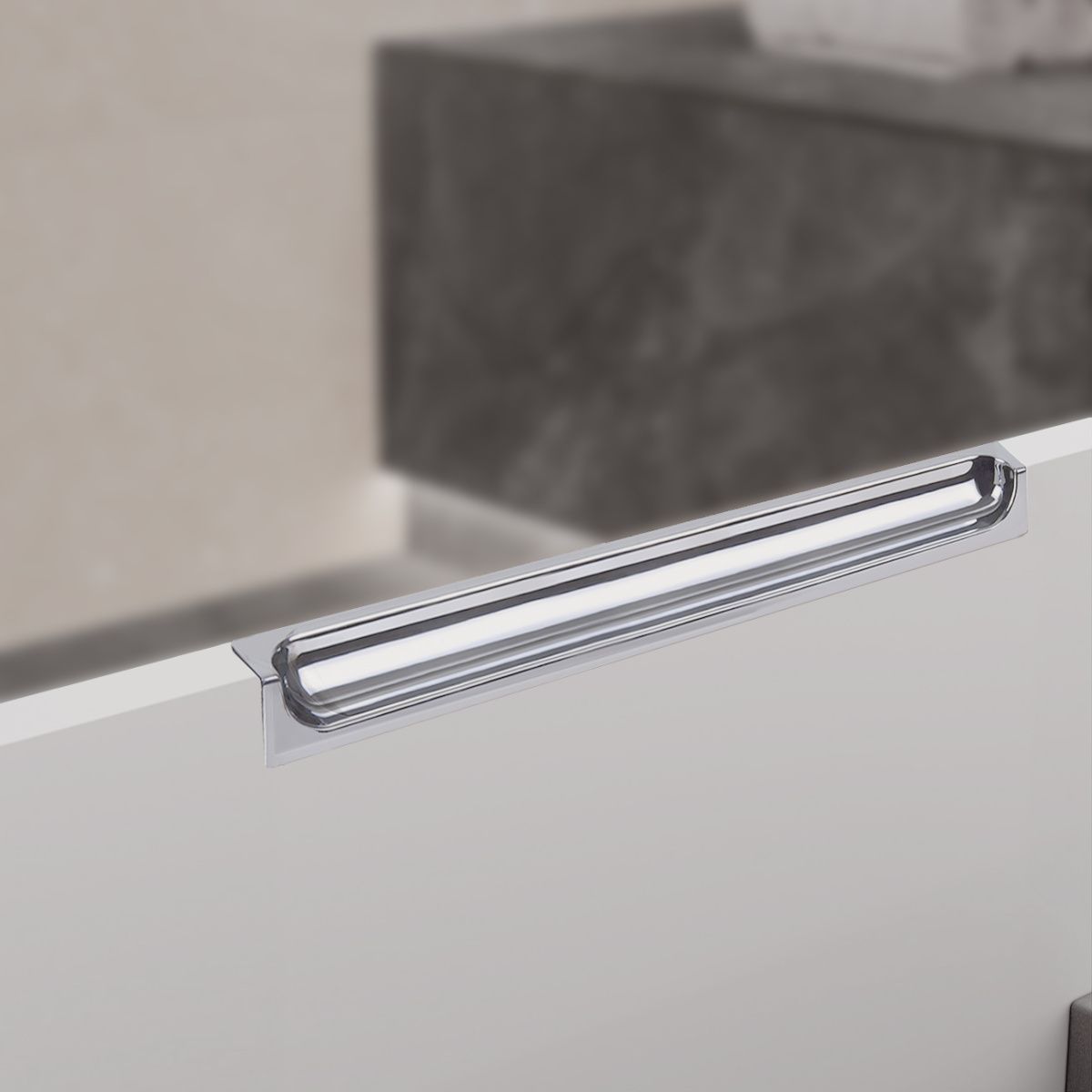 Тумба подвесная Laparet NORMA 70 под умывальник Creavit Ideal 70, белый шелк матовый фото-8