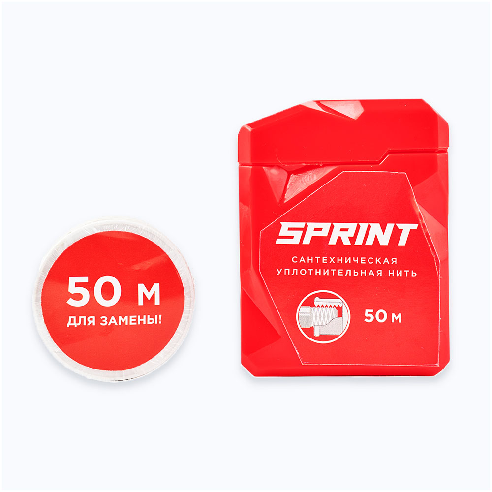 Сантехническая уплотнительная нить SPRINT 50м. + 50м. - фото1