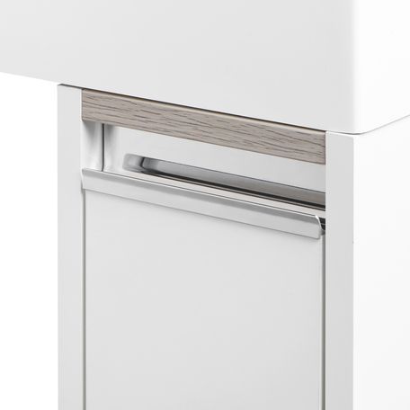 Тумба напольная Акватон Лондри 20 белая под стиральную машину, умывальник Лондри фото-3