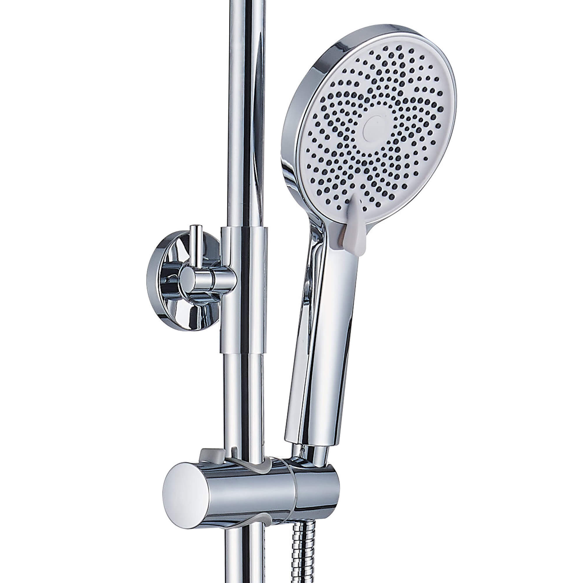 Душевая система Ligeya L1202 с одноручным смесителем, изливом, тропическим и ручным душем фото-5