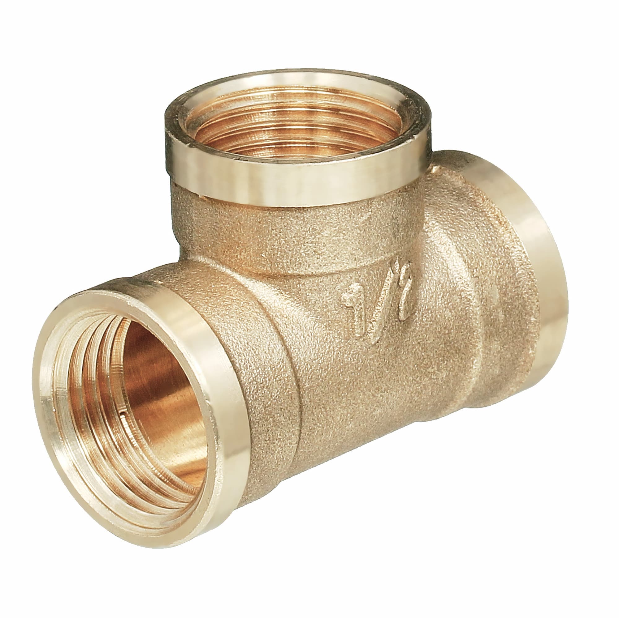 Тройник латунный 15 В-В-В - фото1