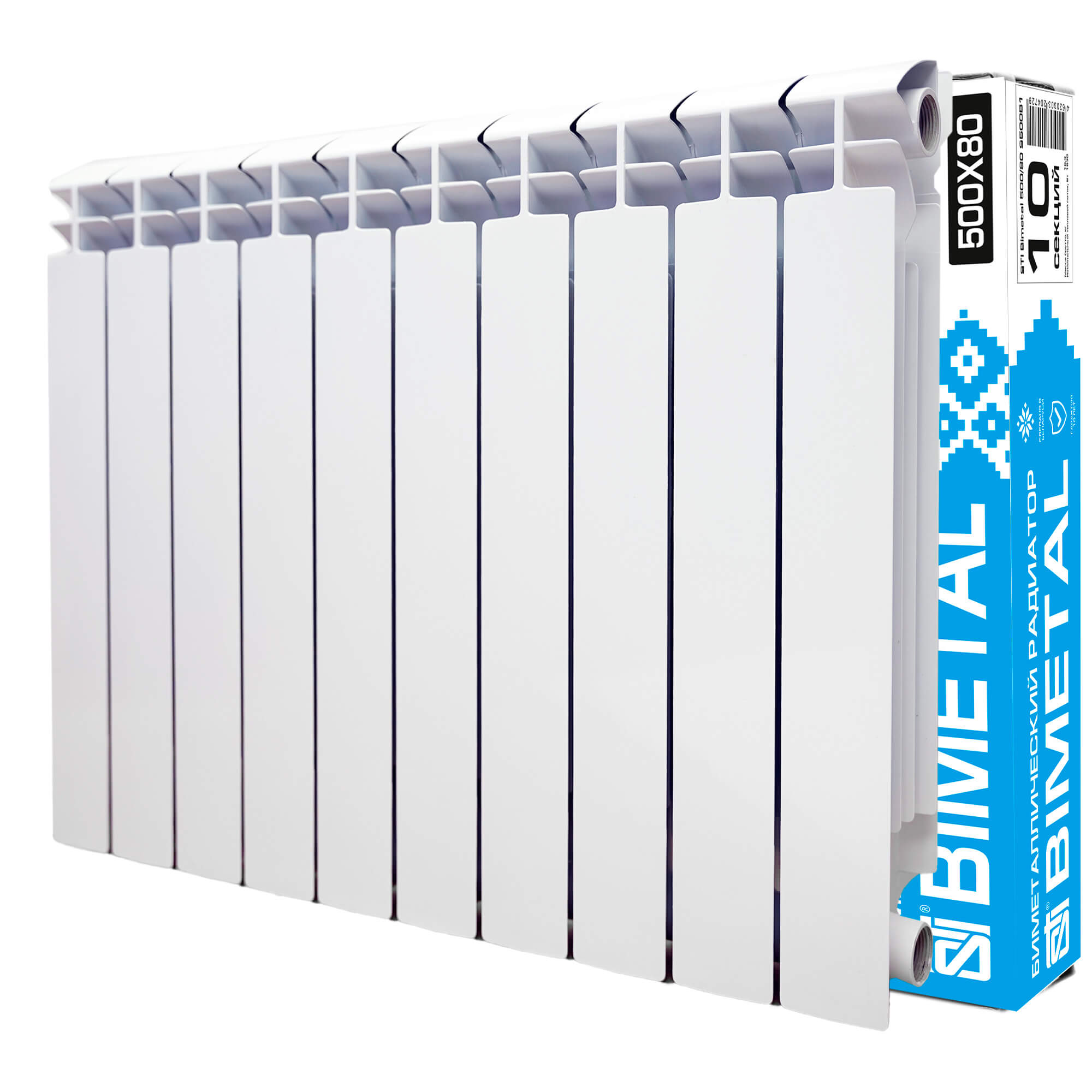 Биметаллический радиатор STI Bimetal 500/80 (S500B1) 10 сек. - фото1