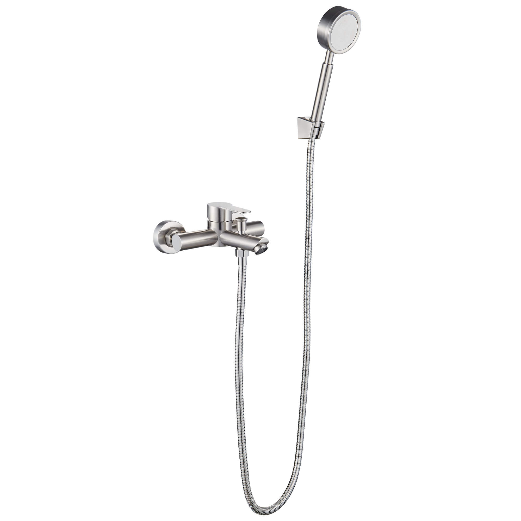 Смеситель для ванны Ligeya S3023 с душем одноручный с коротким изливом, нерж. фото-4