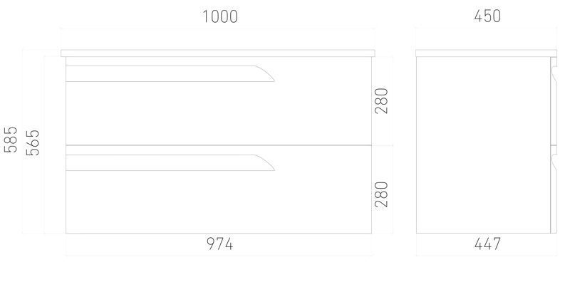 Тумба подвесная Laparet Atlas 100 под умывальник Creavit Su 100, кашемир матовый фото-4 Тумба подвесная Laparet Atlas 100 под умывальник Creavit Su 100, кашемир матовый фото-4