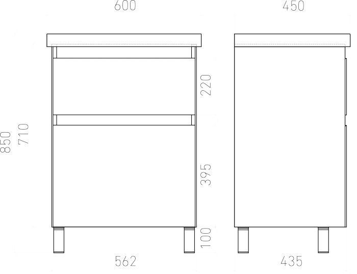 Тумба напольная Laparet Vitrum 60 под умывальник CeraStyle Elite 60, белый матовый фото-4 Тумба напольная Laparet Vitrum 60 под умывальник CeraStyle Elite 60, белый матовый фото-4