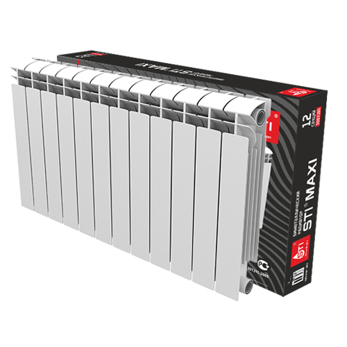 Биметаллический радиатор STI MAXI 500/100 12 сек. - фото1 Биметаллический радиатор STI MAXI 500/100 12 сек. - фото1