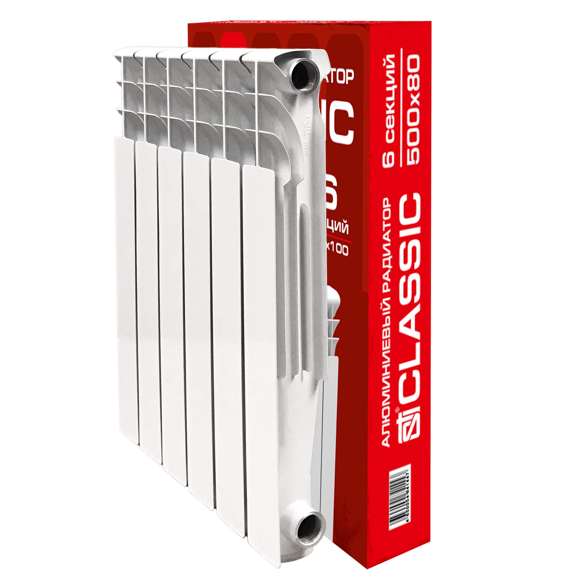 Алюминиевый радиатор STI Classic 500/80 6 сек. - фото1