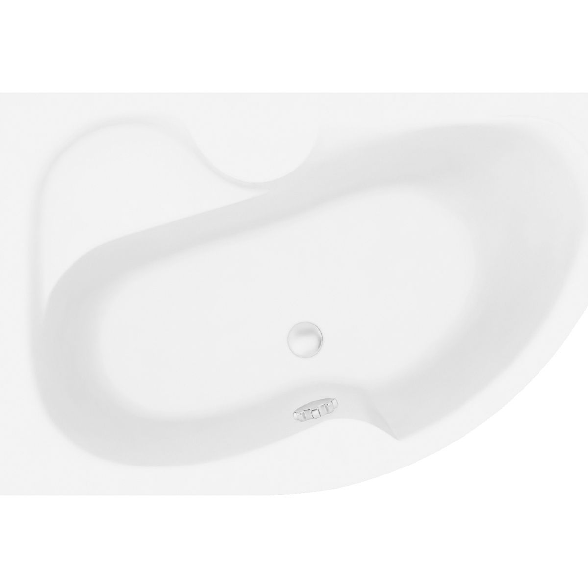 Ванна акриловая Bonito Home Arizona Super левая 160х105 с ножками + панель для ванны - фото1