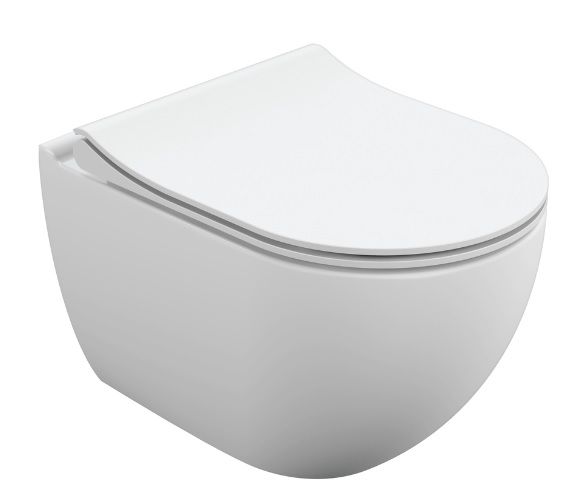 Унитаз-компакт Cersanit BRASKO SMART Clean On DPL EO (кр.дюр.slim, lift, e-off), белый, 1с - фото1