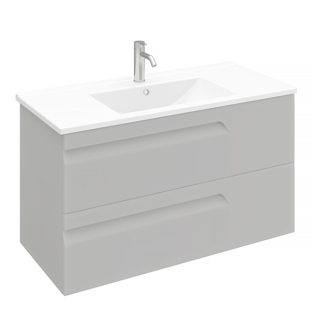 Тумба подвесная Laparet Atlas 100 под умывальник Creavit Su 100, кашемир матовый - фото1 Тумба подвесная Laparet Atlas 100 под умывальник Creavit Su 100, кашемир матовый - фото1