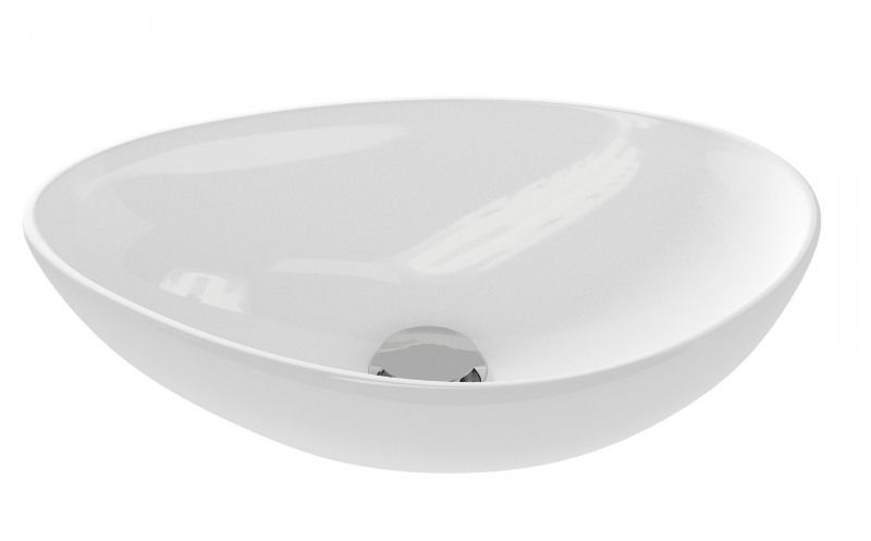 Умывальник Cersanit Moduo Leaf 55 ассиметричный на столешницу - фото2