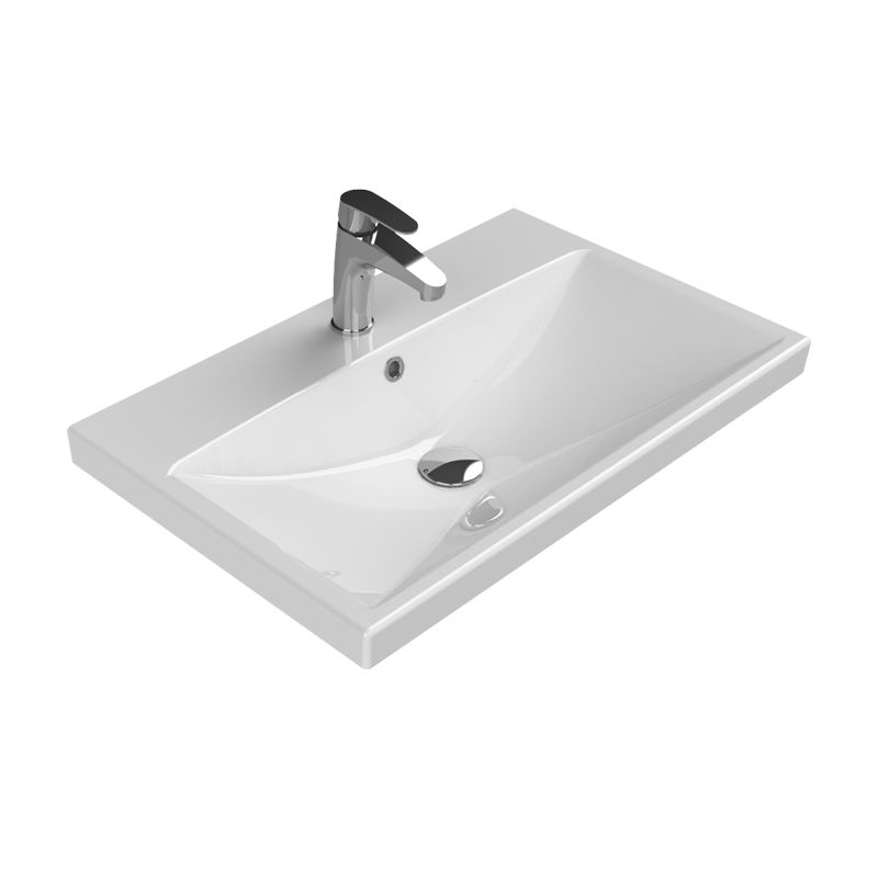 Умывальник CeraStyle Elite 70х45 мебельный/подвесной без крепления, белый - фото1 Умывальник CeraStyle Elite 70х45 мебельный/подвесной без крепления, белый - фото1