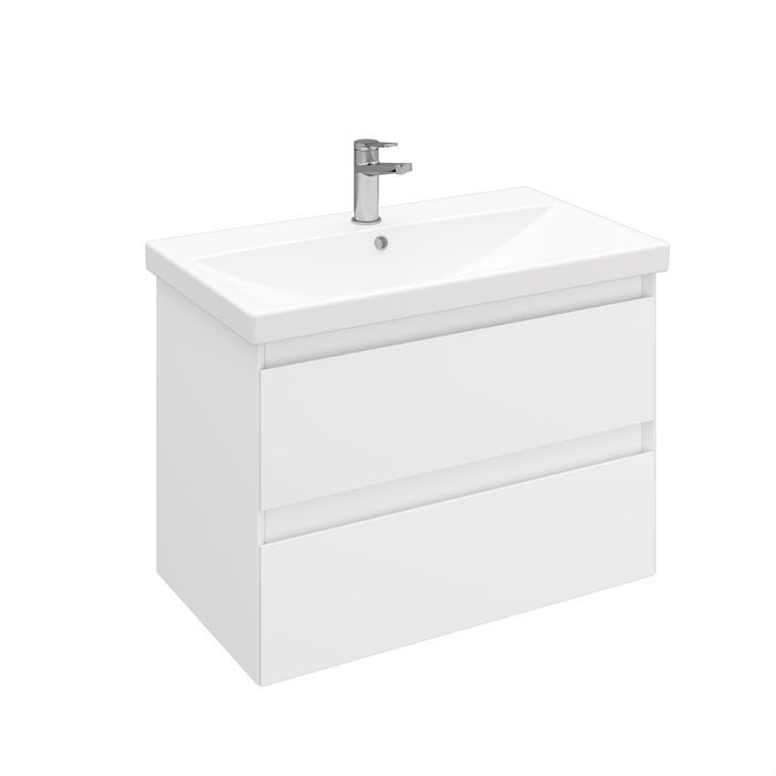 Тумба подвесная Laparet Vitrum 80 под умывальник CeraStyle Elite 80, белый матовый - фото1 Тумба подвесная Laparet Vitrum 80 под умывальник CeraStyle Elite 80, белый матовый - фото1