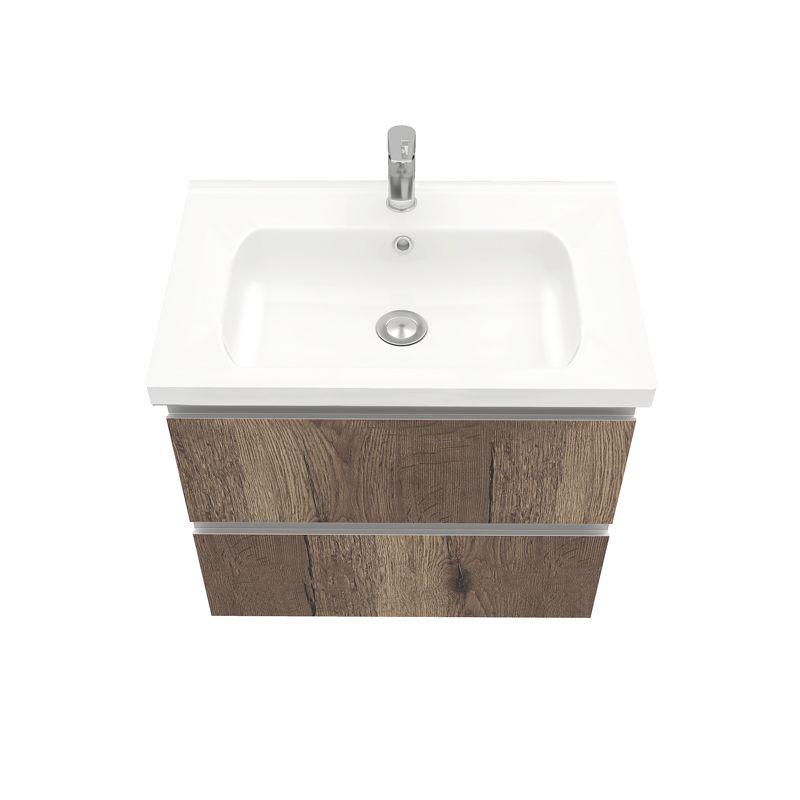 Тумба подвесная Laparet Electra 70 под умывальник Creavit Ideal 70, дуб Рока - фото2 Тумба подвесная Laparet Electra 70 под умывальник Creavit Ideal 70, дуб Рока - фото2