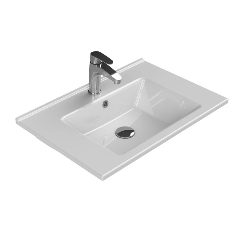 Умывальник CeraStyle Arte 65 белый - фото1