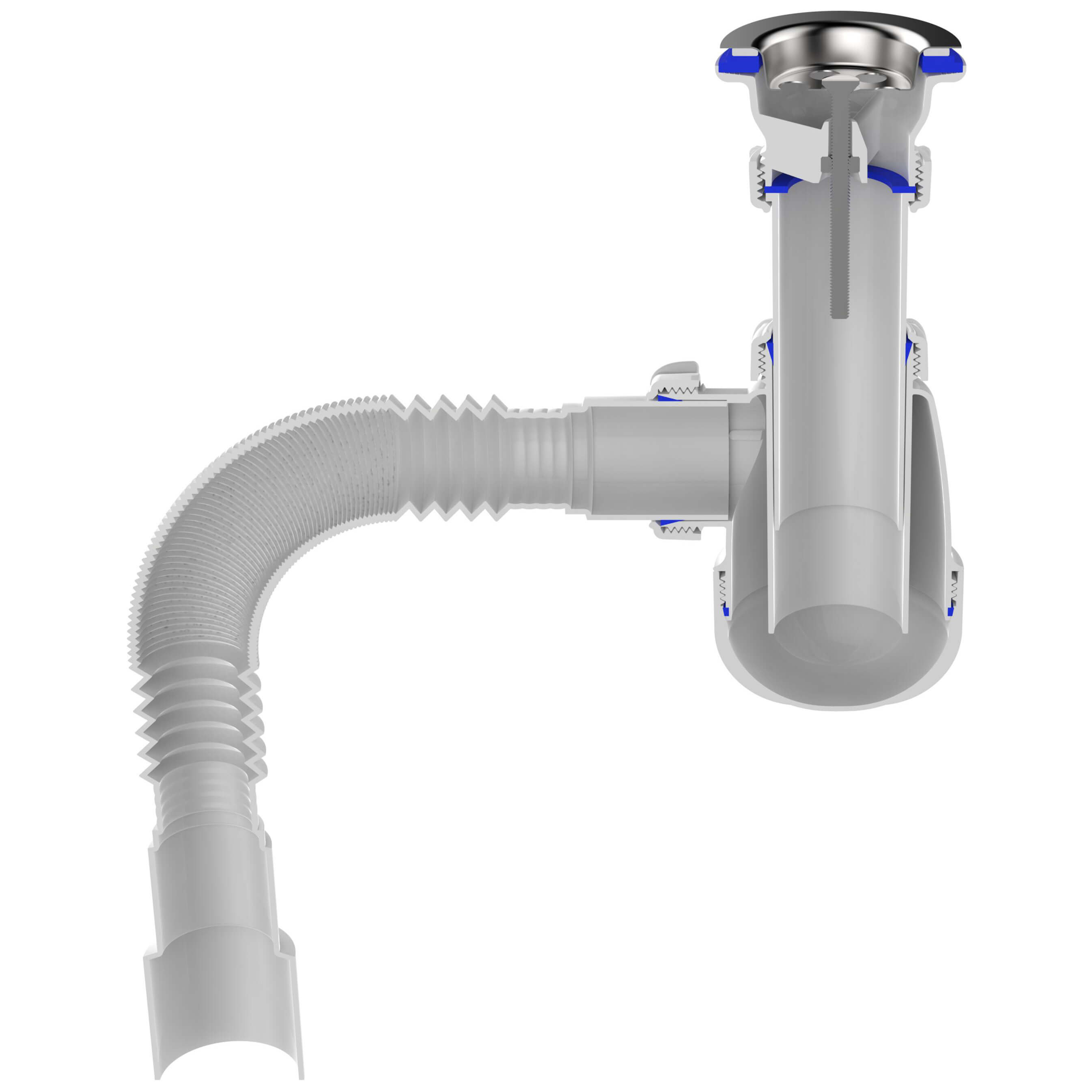 B0115 Сифон для кухни 1½х40 с гибкой трубой 40х40-50 фото-3 B0115 Сифон для кухни 1½х40 с гибкой трубой 40х40-50 фото-3