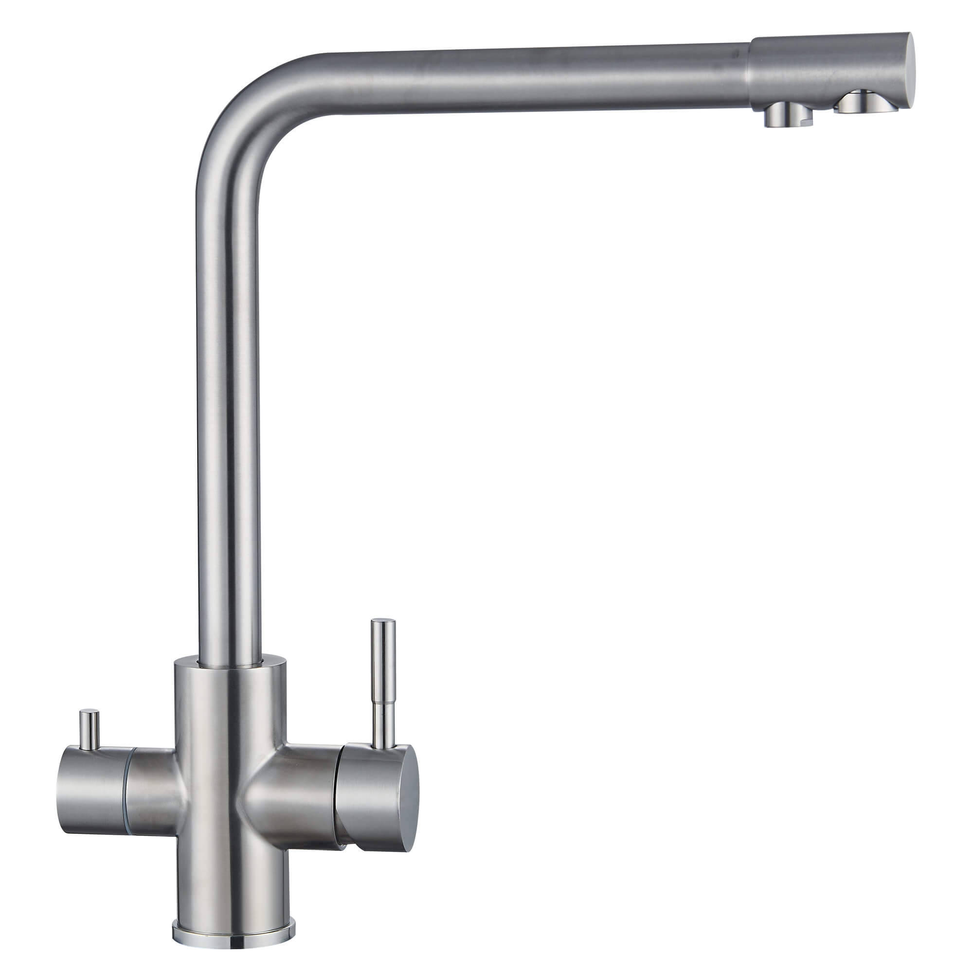 Смеситель для кухни Ligeya S3026 с краном под фильтр, нерж. - фото2