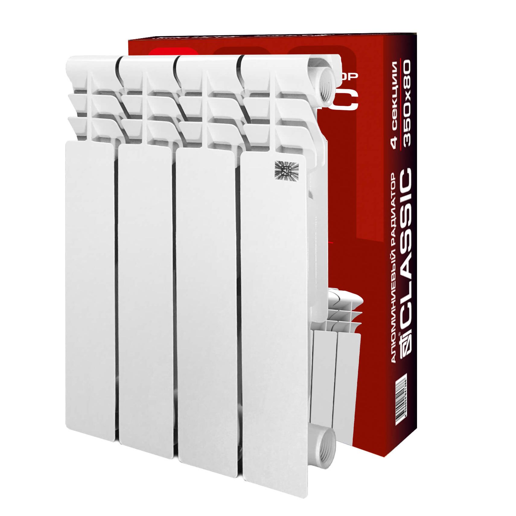 Алюминиевый радиатор STI Classic 350/80 4 сек. - фото1 Алюминиевый радиатор STI Classic 350/80 4 сек. - фото1