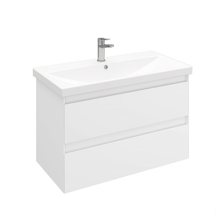 Тумба подвесная Laparet Vitrum 90 под умывальник CeraStyle Elite 90, белый матовый - фото1 Тумба подвесная Laparet Vitrum 90 под умывальник CeraStyle Elite 90, белый матовый - фото1