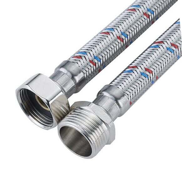 Гибкая подводка для воды (нерж. сталь) ГШ 1/2 0,8м - фото1