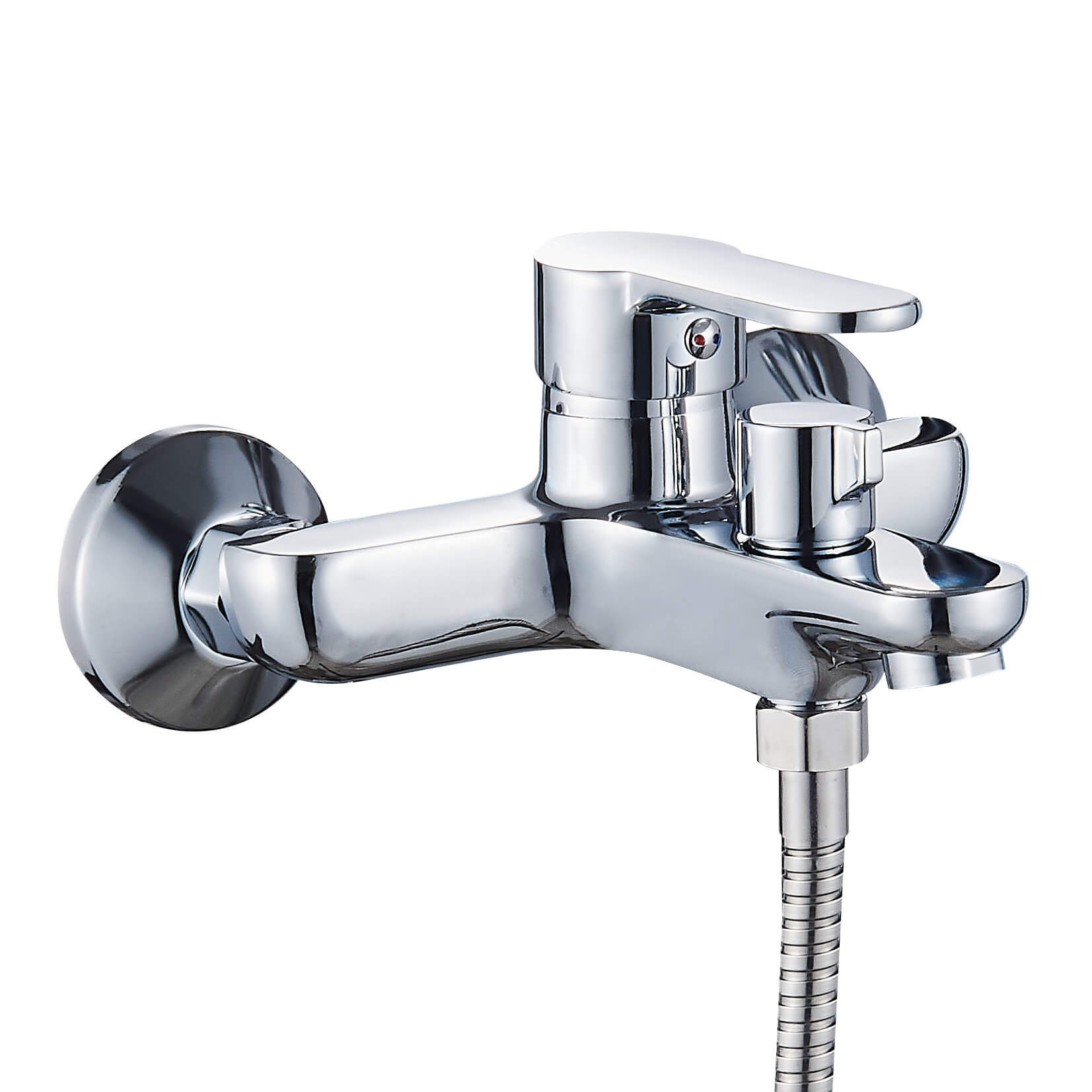 Смеситель для ванны Ligeya L3012 с душем одноручный с коротким изливом - фото1